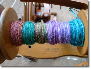 Kath's hand-dyed, handspun yarn